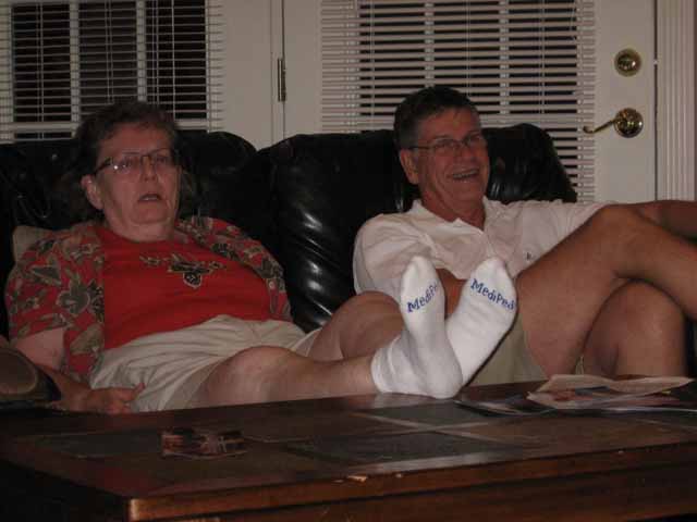 Annie and Jerry, around the house